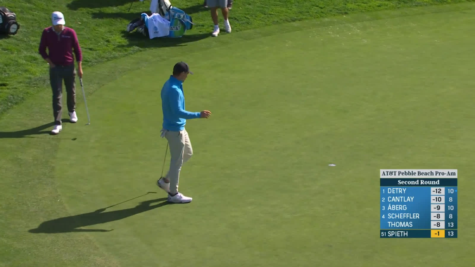 Jordan Spieth makes bounce-back birdie on No. 14 at AT&T Pebble Beach