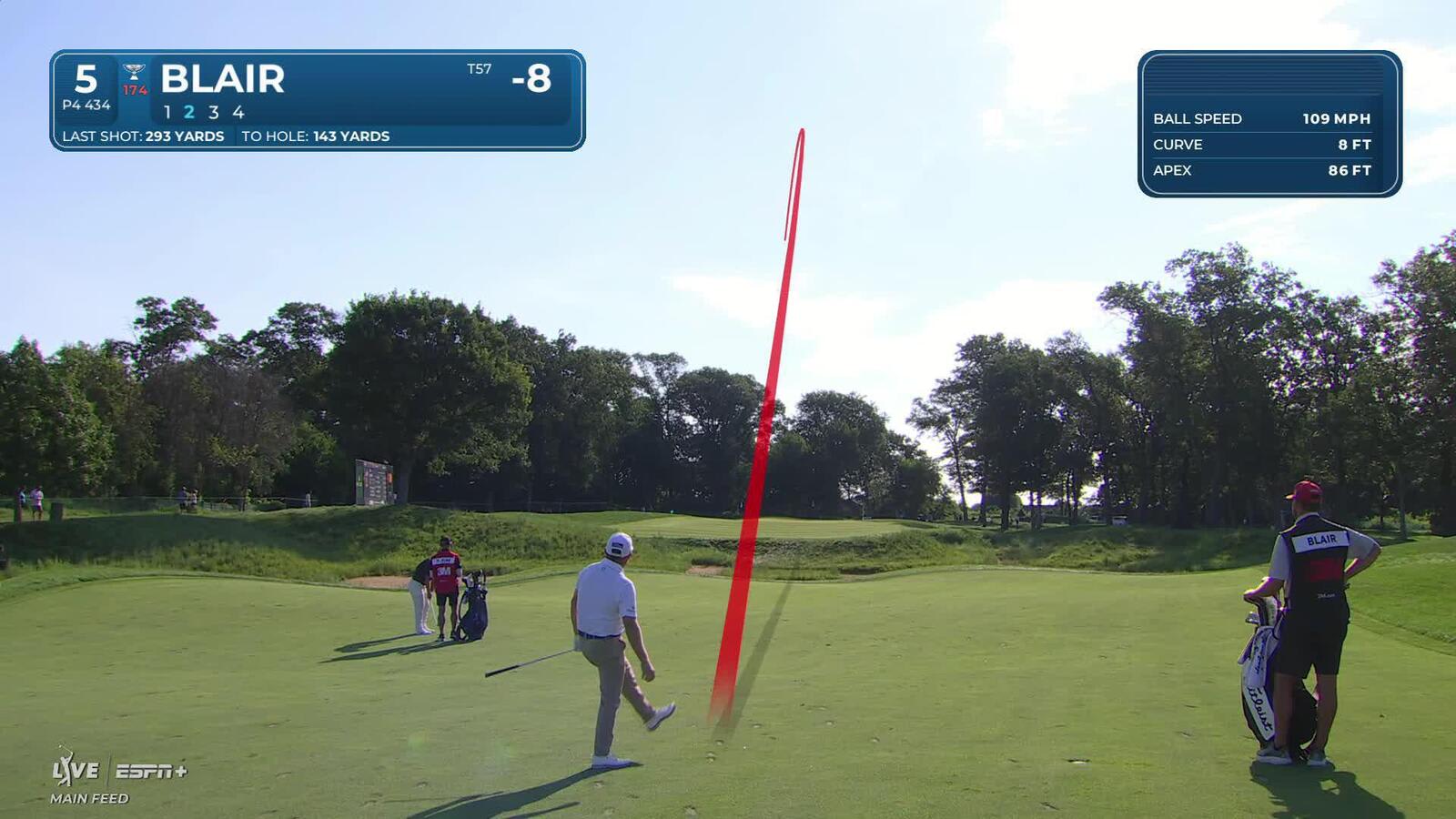 Zac Blair makes birdie on No. 5 at 3M Open