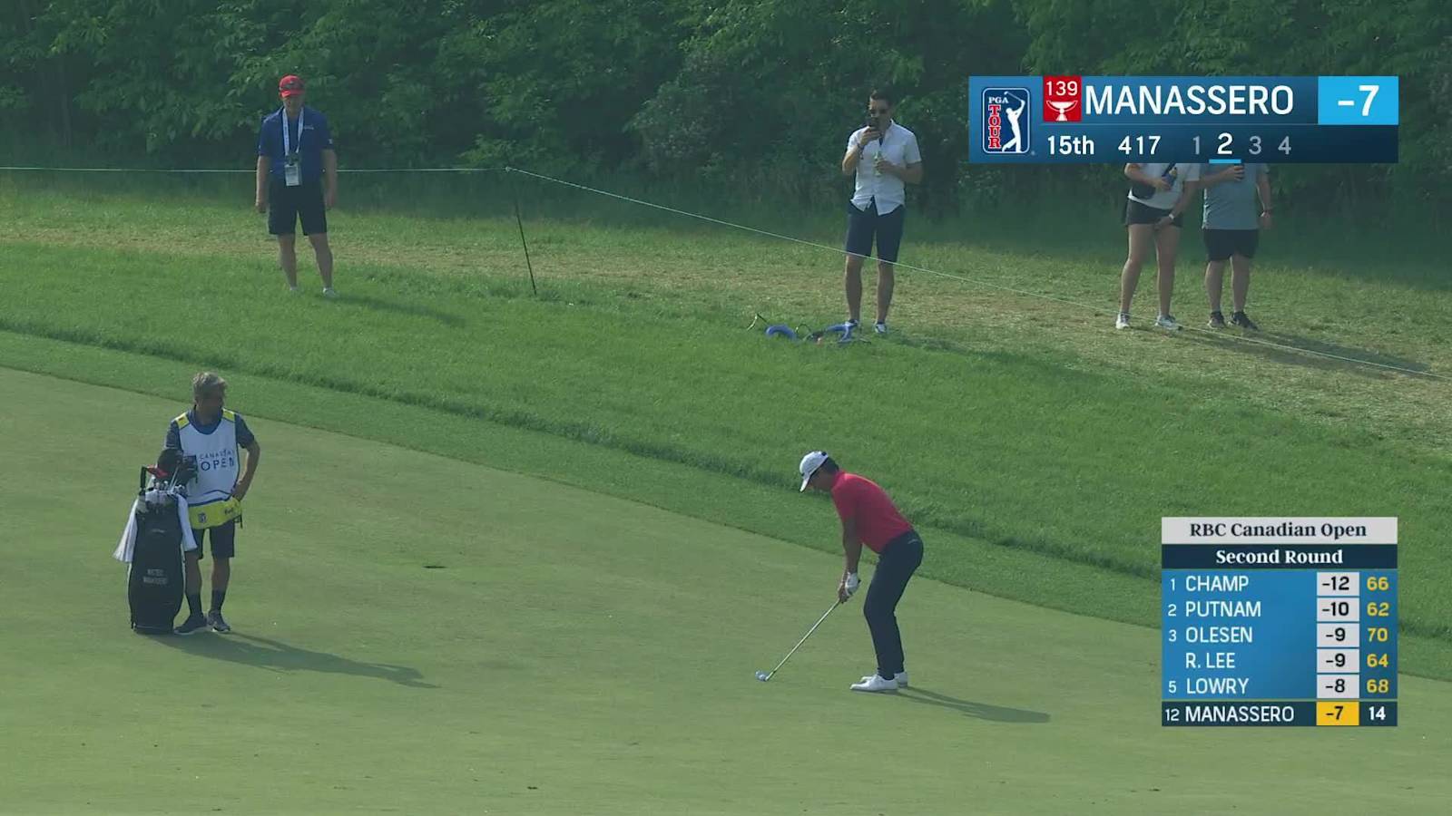 Matteo Manassero makes birdie on No. 15 at RBC Canadian