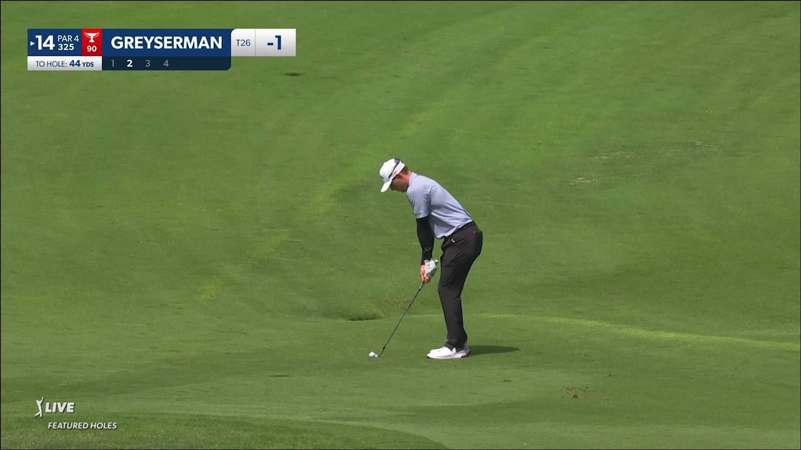 Max Greyserman chips it tight to set up birdie at CJ CUP Byron Nelson