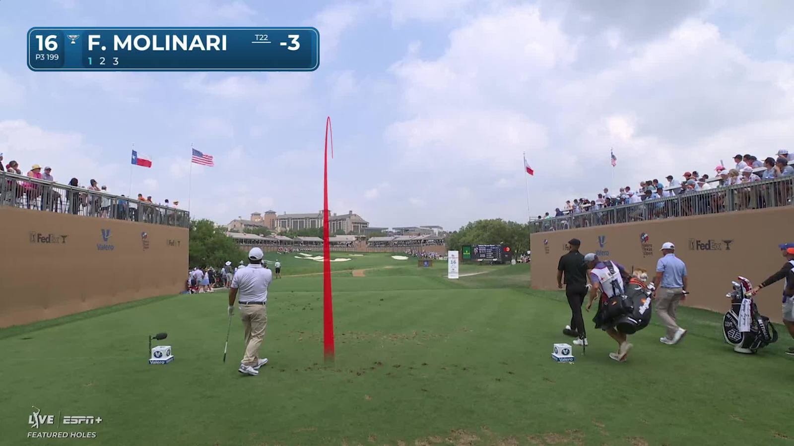 Francesco Molinari dials-in tee shot for tap-in birdie at Valero