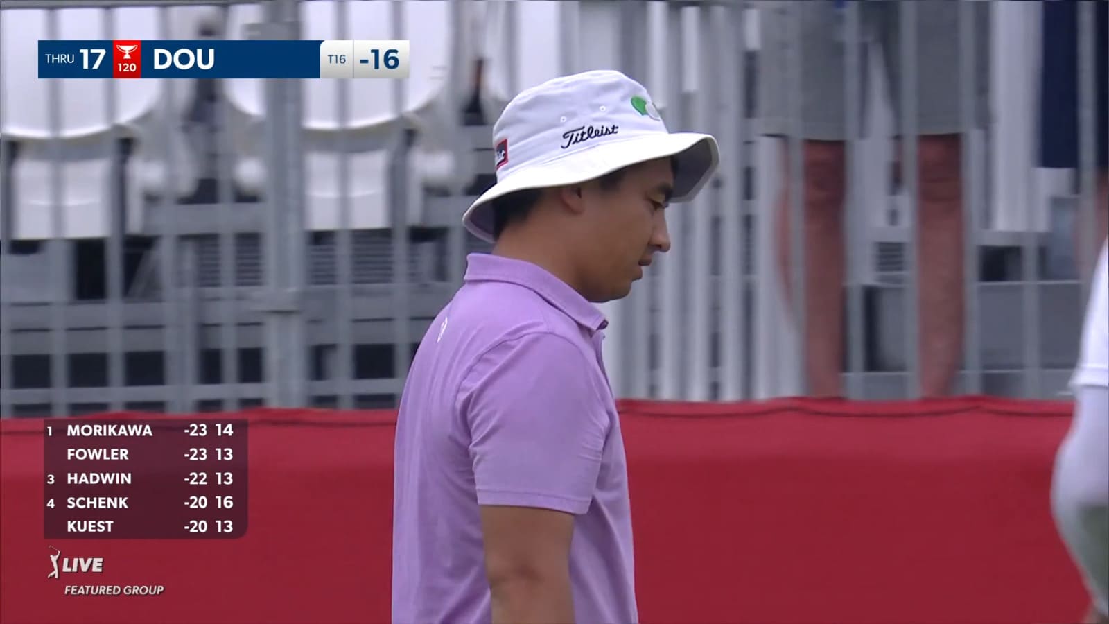 Zecheng Dou pitches it close to set up birdie at Rocket Mortgage