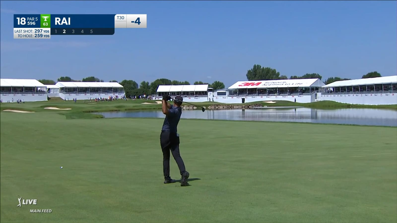 Aaron Rai makes birdie at 3M Open