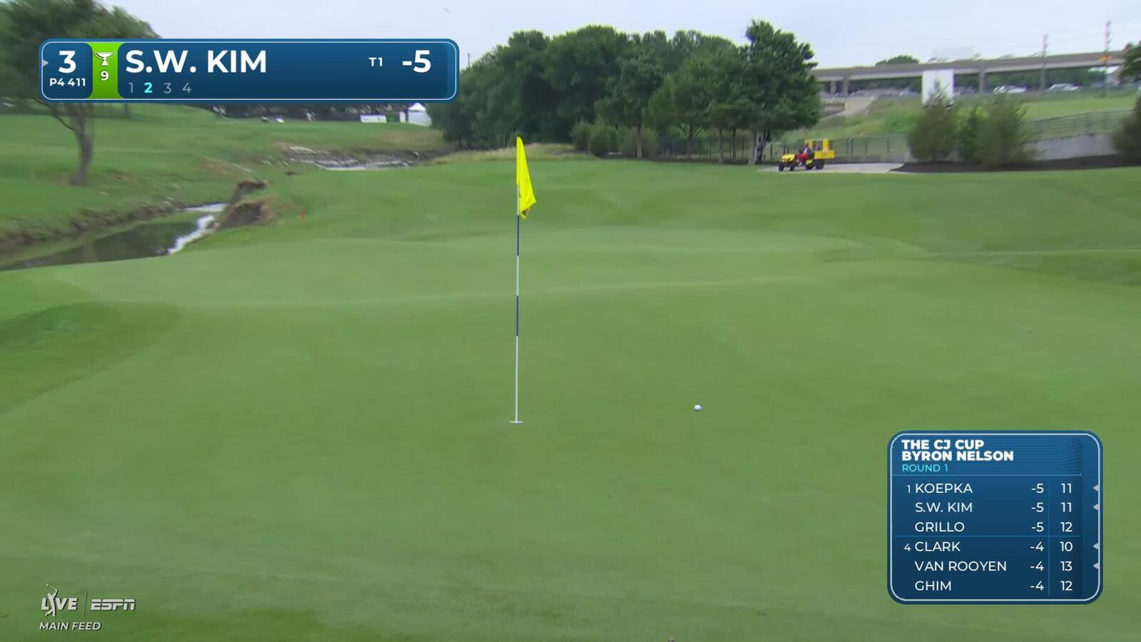 Si Woo Kim makes birdie on No. 3 at THE CJ CUP