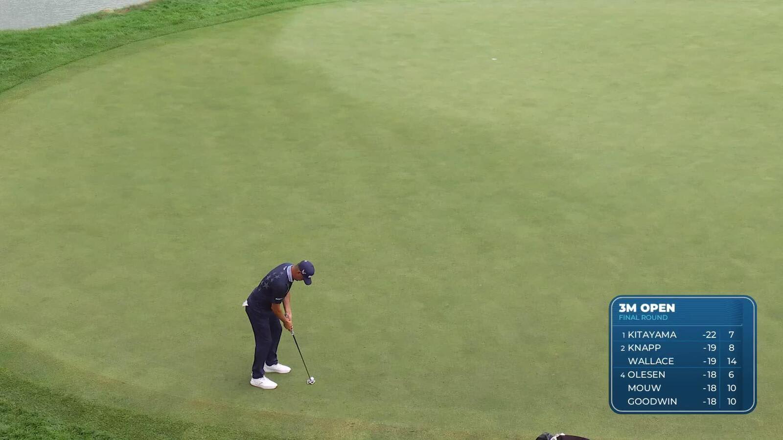 Gary Woodland makes birdie on No. 18 at 3M Open