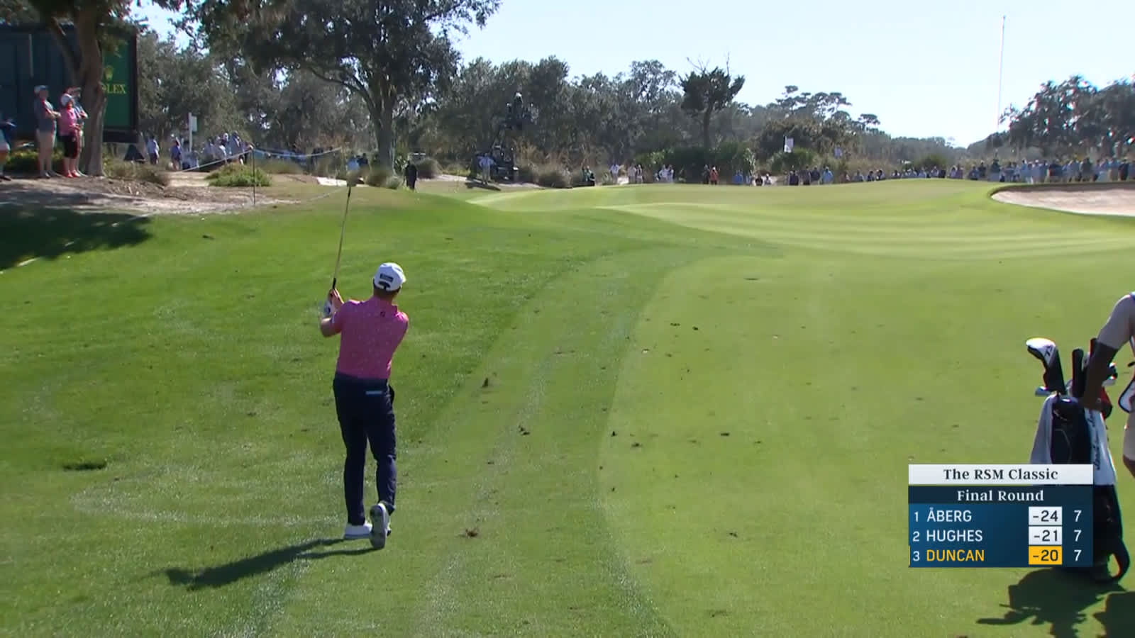 Tyler Duncan sticks approach to set up birdie at The RSM Classic