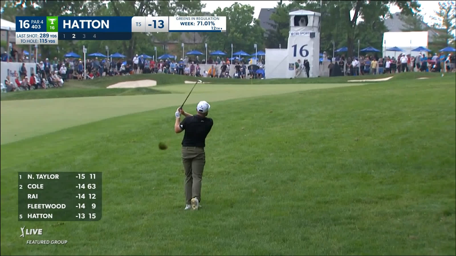 Tyrrell Hatton digs out of the rough to set up birdie at RBC Canadian