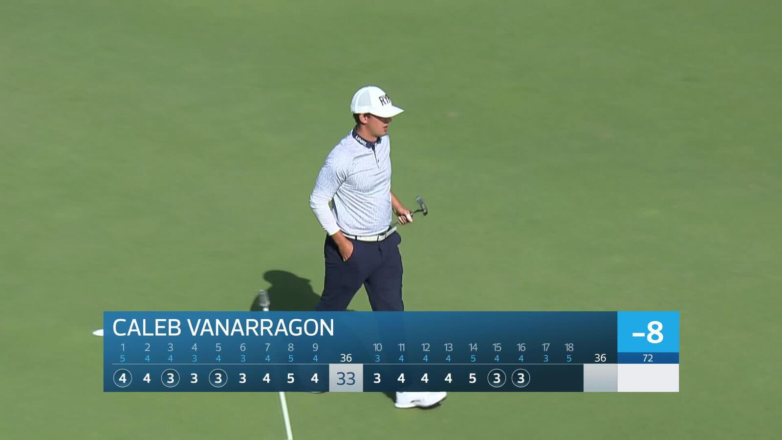 Caleb VanArragon makes birdie on No. 16 at Great Abaco Classic