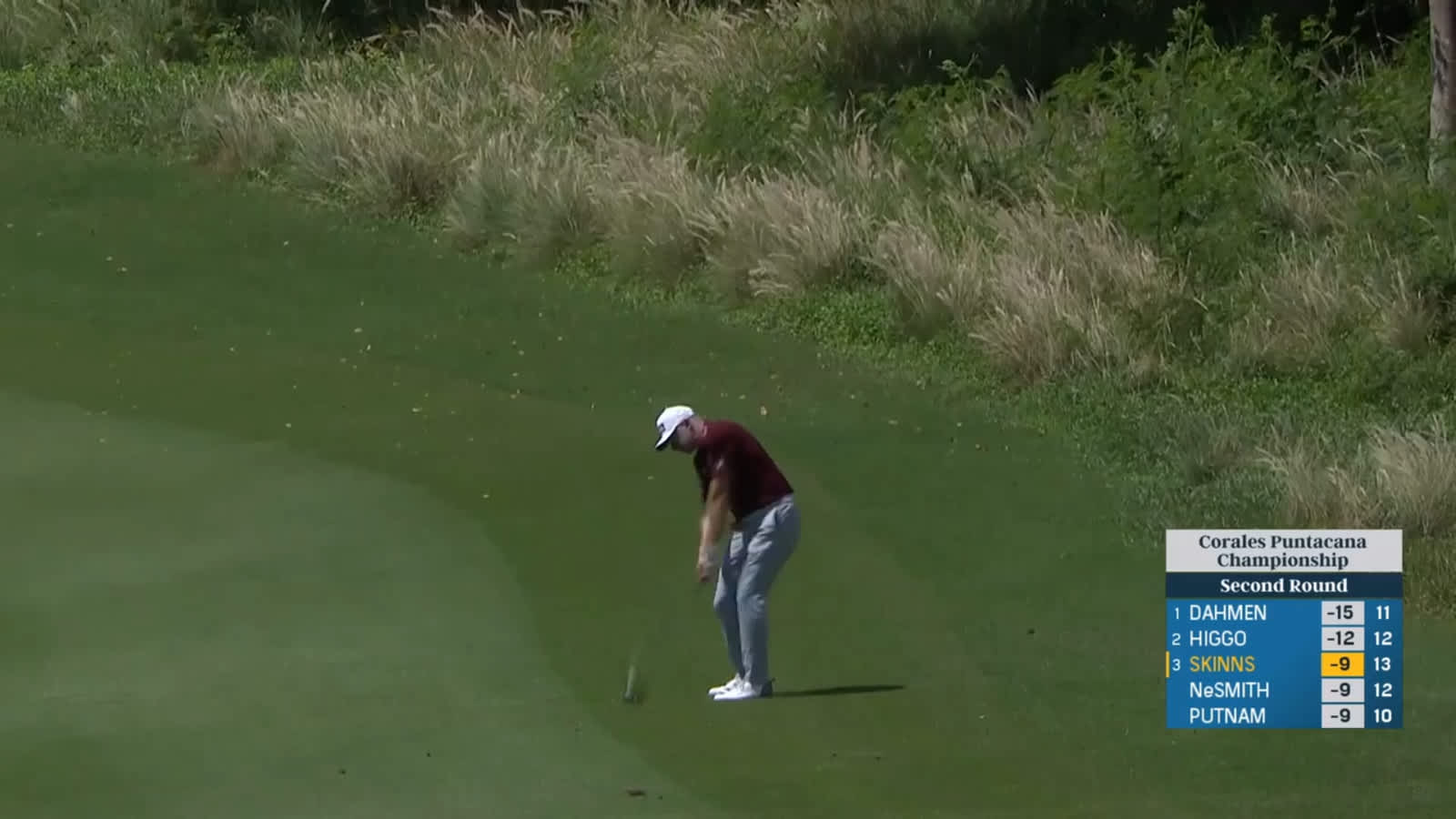 David Skinns well-flighted approach leads to birdie at Corales Puntacana