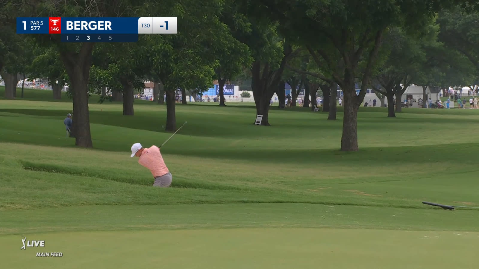 Daniel Berger's up-and-down from bunker at Charles Schwab