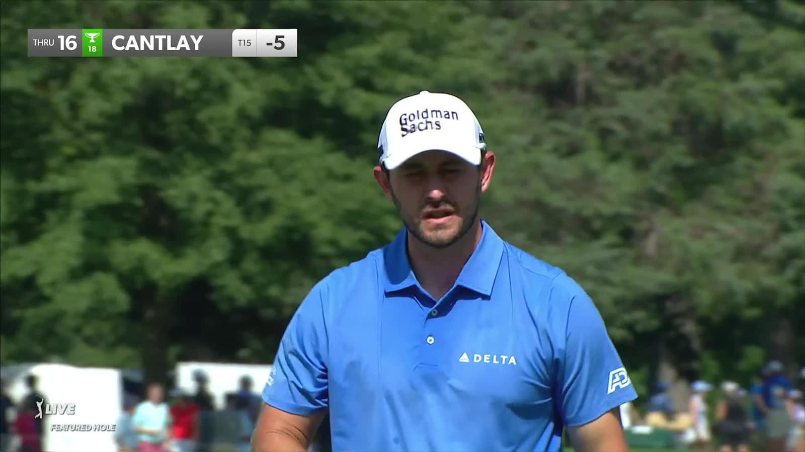 Patrick Cantlay makes birdie on No. 16 at FedEx St. Jude