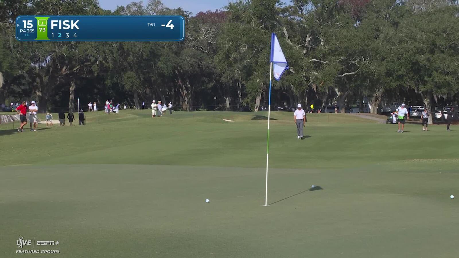 Steven Fisk makes birdie on No. 15 at The RSM Classic
