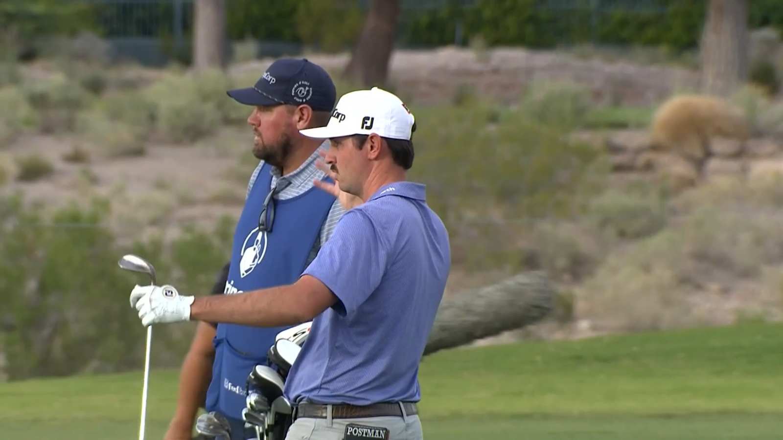 J.T. Poston hits the flag to set up birdie at Shriners Children's Open