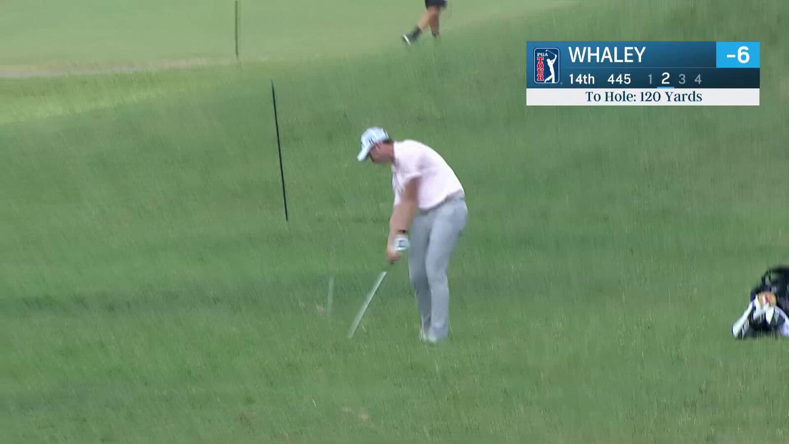 Vince Whaley makes birdie on No. 14 at ISCO Championship