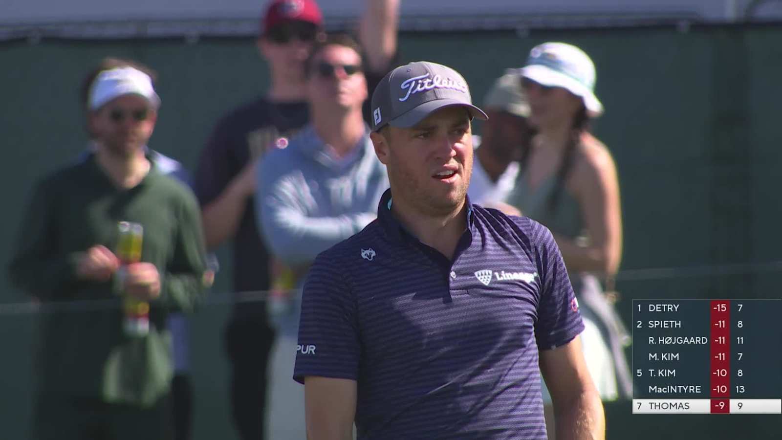 Justin Thomas spins second tight to set up birdie at WM Phoenix Open