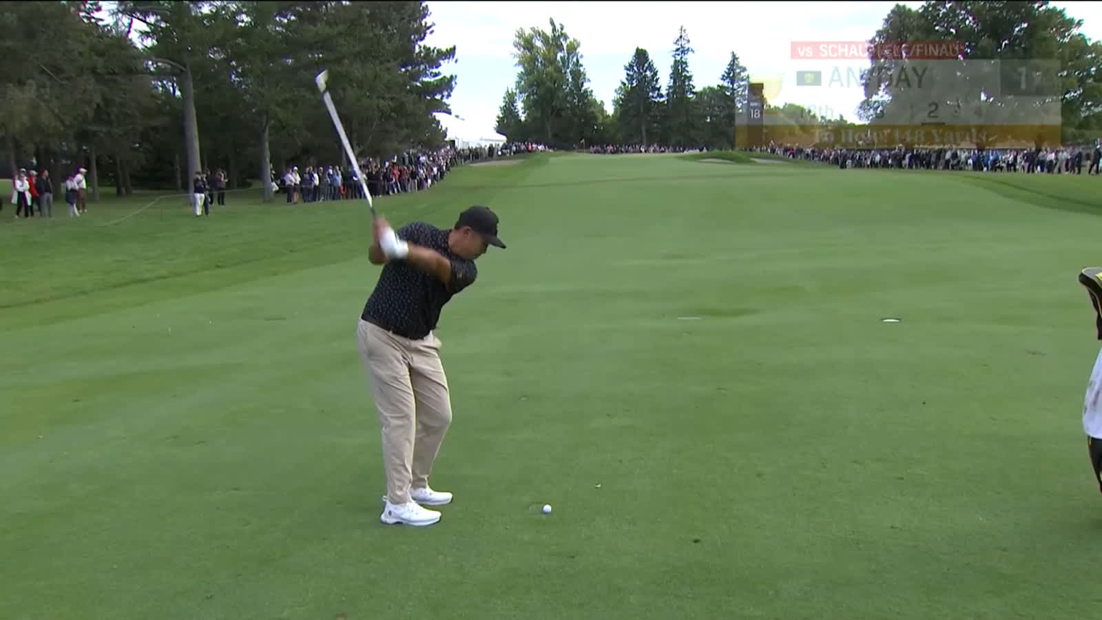 Byeong Hun An's gorgeous approach shot sets up birdie at Presidents Cup