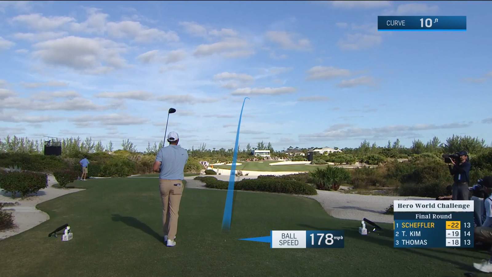 Scottie Scheffler drives par-4 to set up birdie at Hero World Challenge