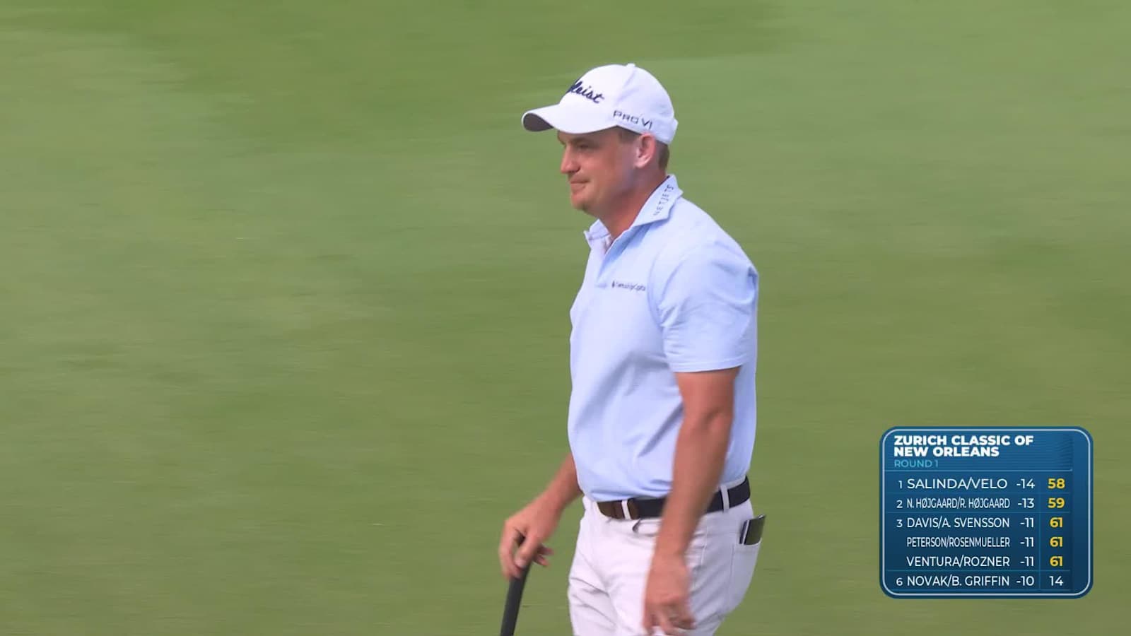 Bud Cauley makes birdie on No. 16 at Zurich Classic