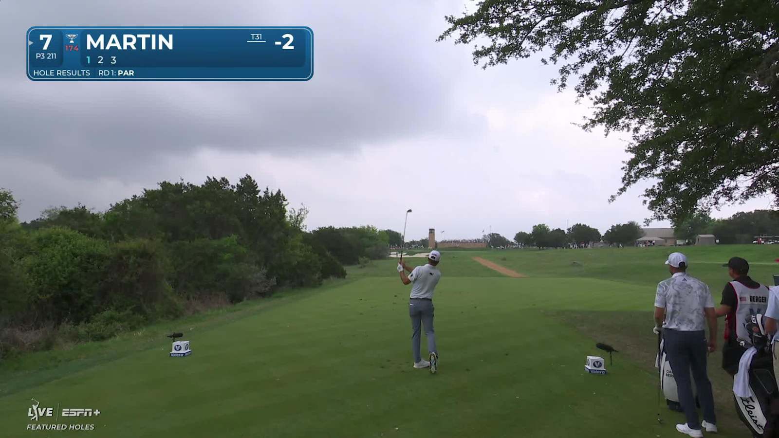 Ben Martin makes birdie on No. 7 at Valero
