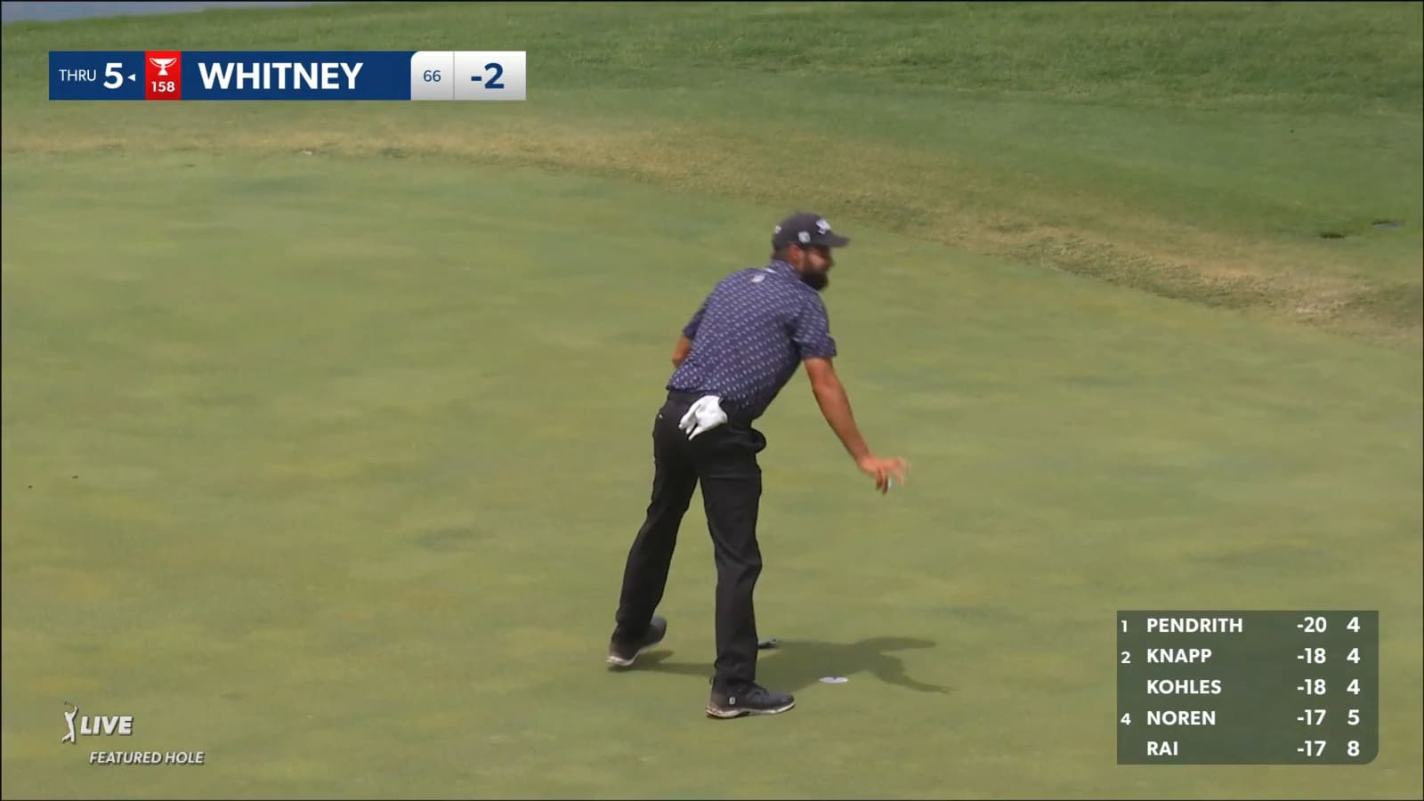 Tom Whitney makes birdie on No. 14 at THE CJ CUP