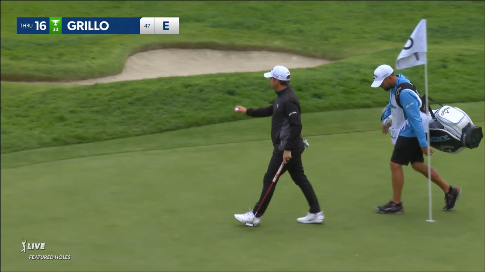 Emiliano Grillo nearly aces No. 16 with 160-yard dart to inches at Genesis