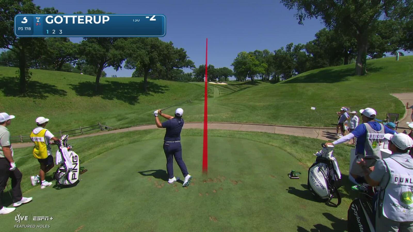 Chris Gotterup makes birdie on No. 3 at John Deere