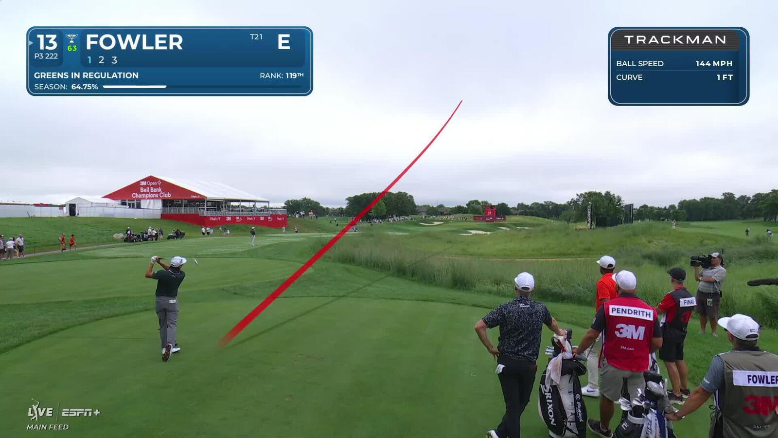 Rickie Fowler makes birdie on No. 13 at 3M Open