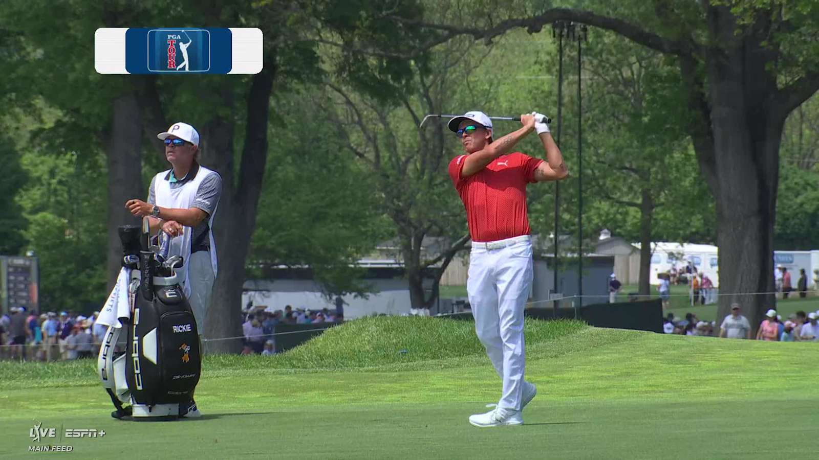 Rickie Fowler makes birdie on No. 2 at Truist Championship