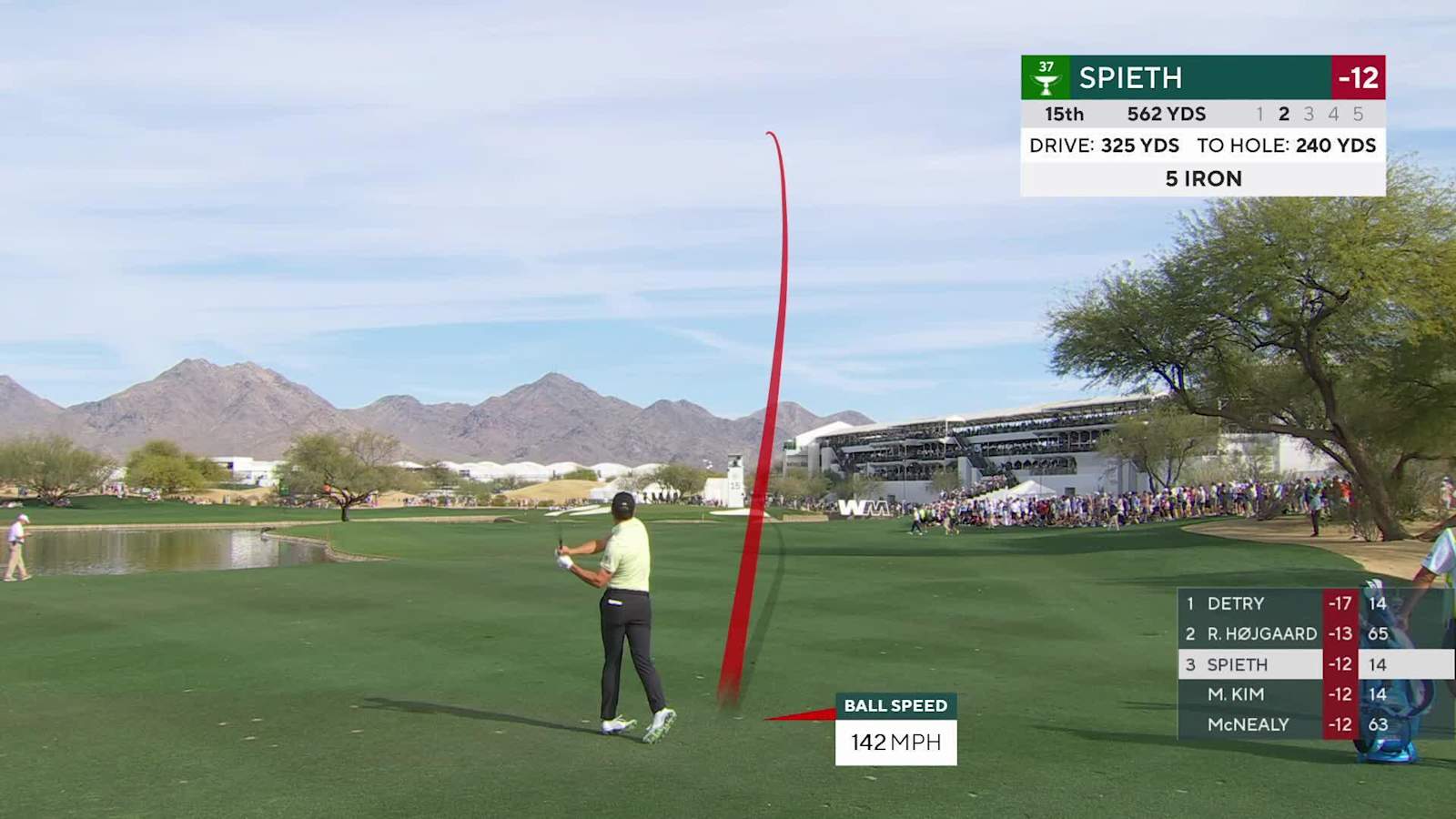 Jordan Spieth reaches green in two and birdies at WM Phoenix Open