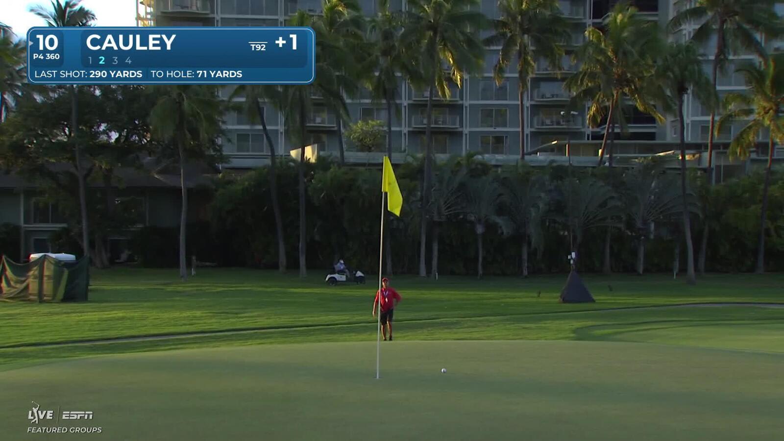 Bud Cauley hits 70-yard approach to 3 feet, sets up birdie on No. 10 at Sony Open