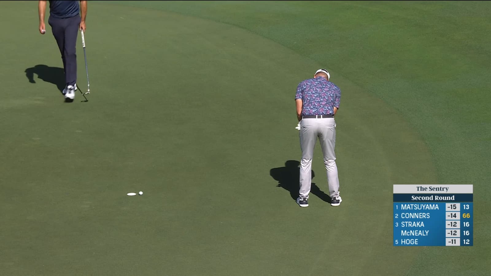 Chris Kirk makes birdie putt at The Sentry