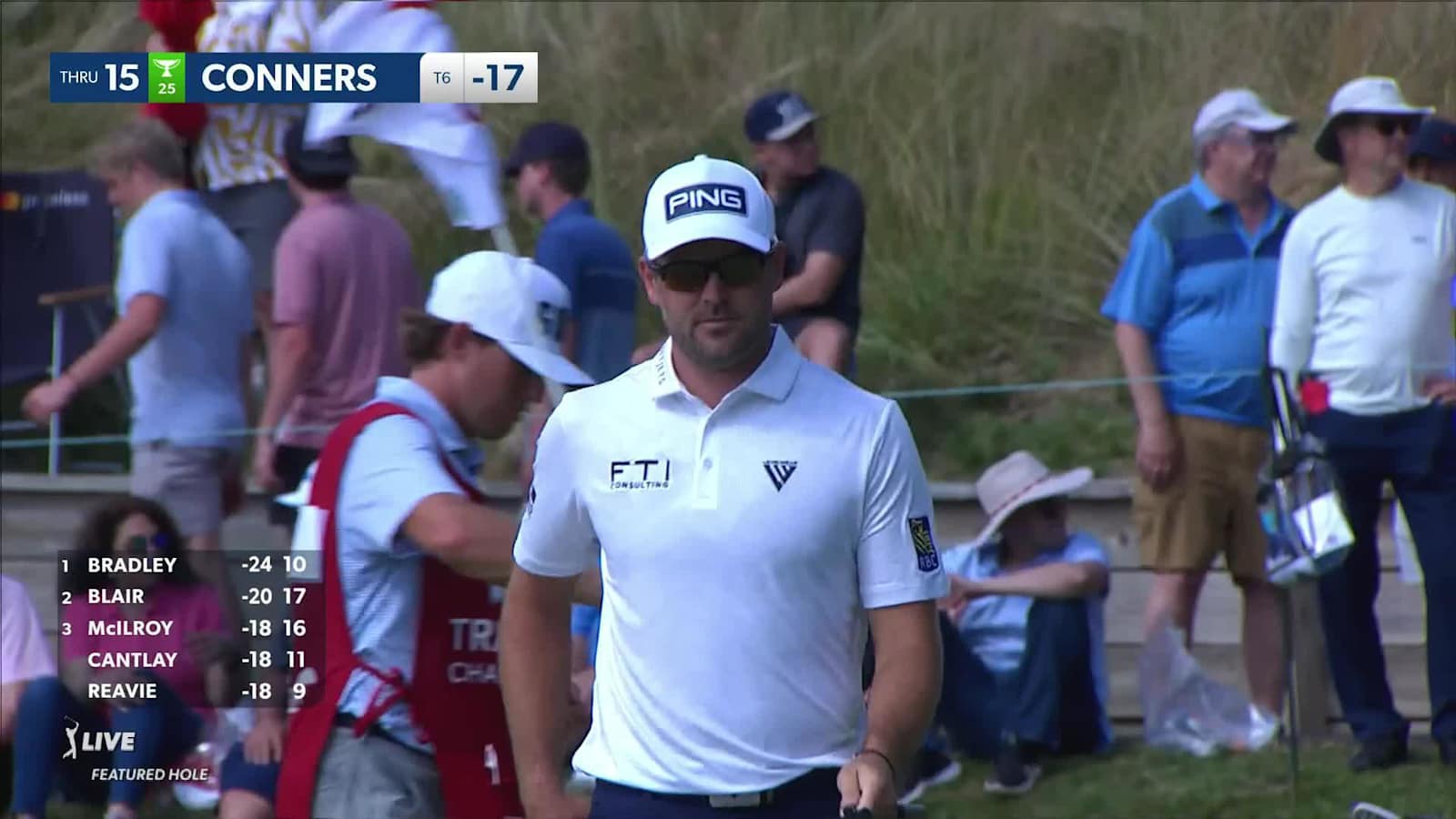 Corey Conners makes birdie at Travelers