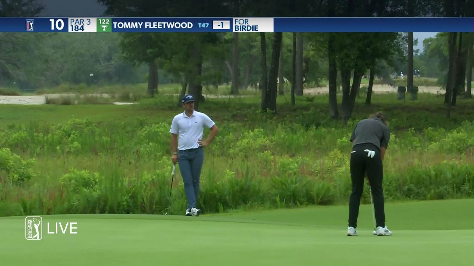 Tommy Fleetwood's solid tee shot leads to birdie at Palmetto Championship