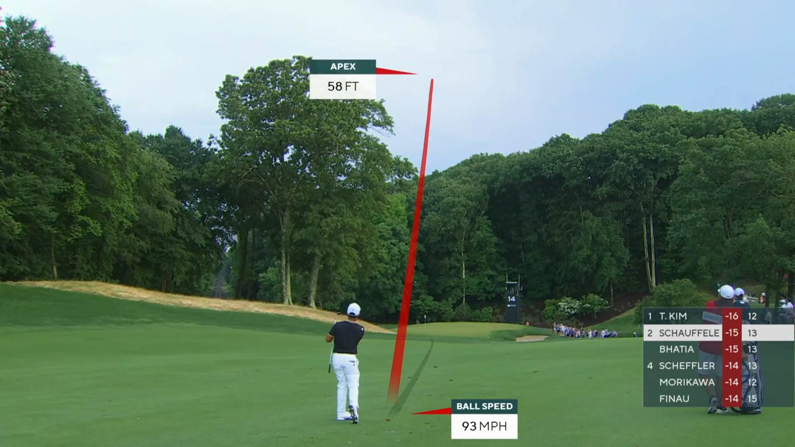 Xander Schauffele throws a dart to set up birdie at Travelers