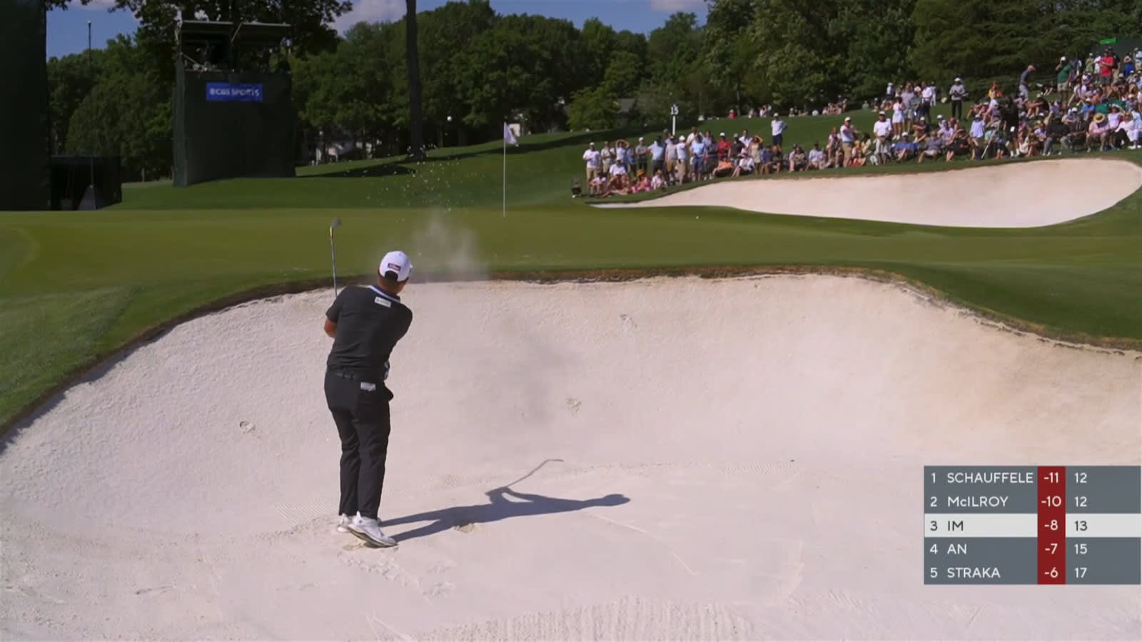 Sungjae Im gets up-and-down from bunker for birdie at Wells Fargo