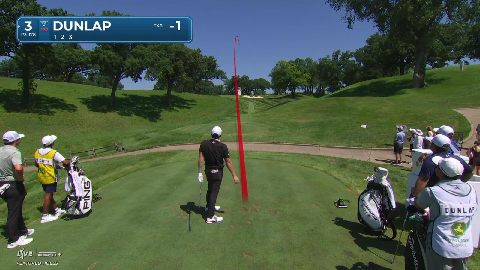 Nick Dunlap makes birdie on No. 3 at John Deere