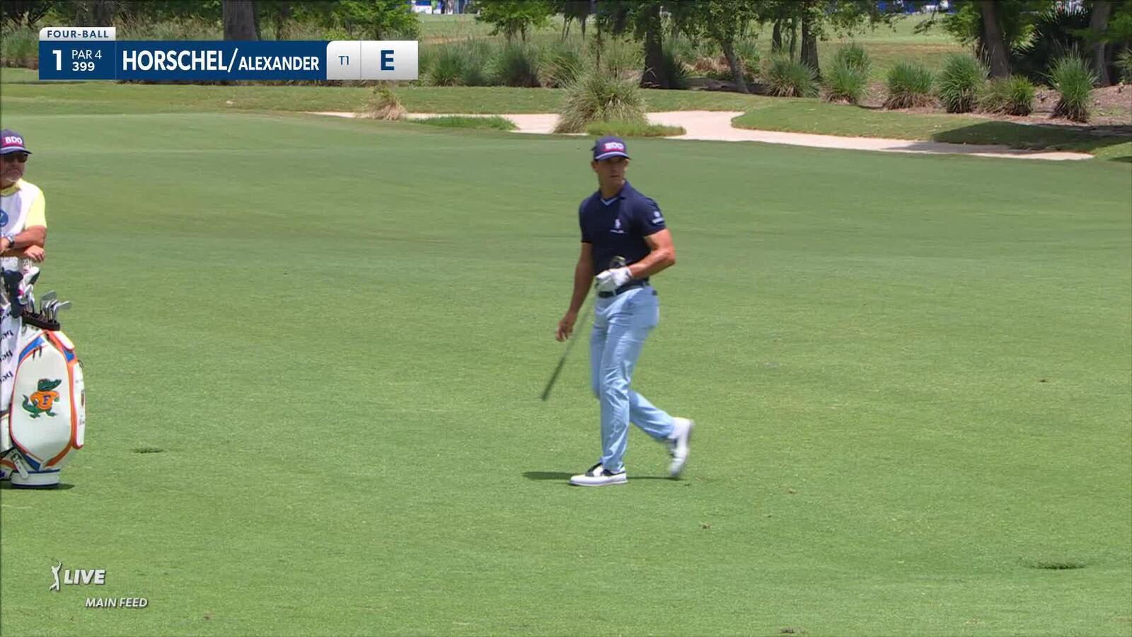 Billy Horschel sticks approach to set up birdie at Zurich Classic