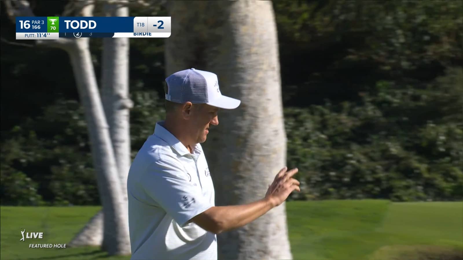 Brendon Todd's tee shot to 11 feet yields birdie at Genesis