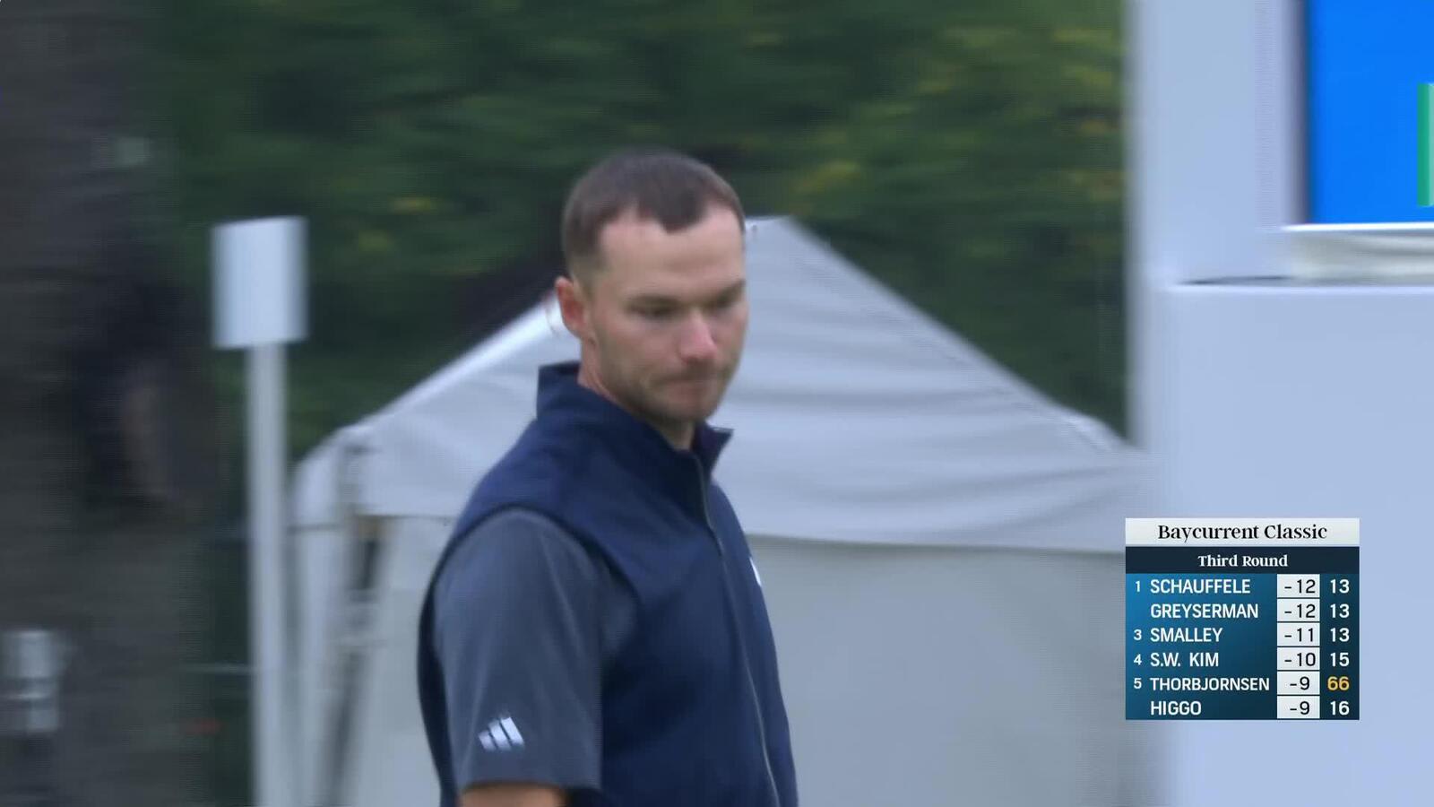 Nicolai Højgaard sinks 20-foot putt to end day with birdie at Baycurrent