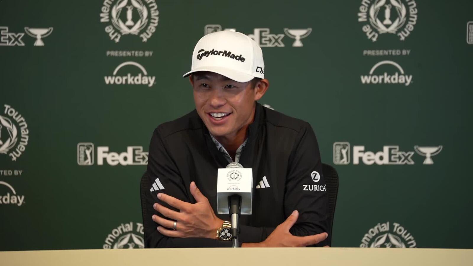 Collin Morikawa on tough conditions at Muirfield Village