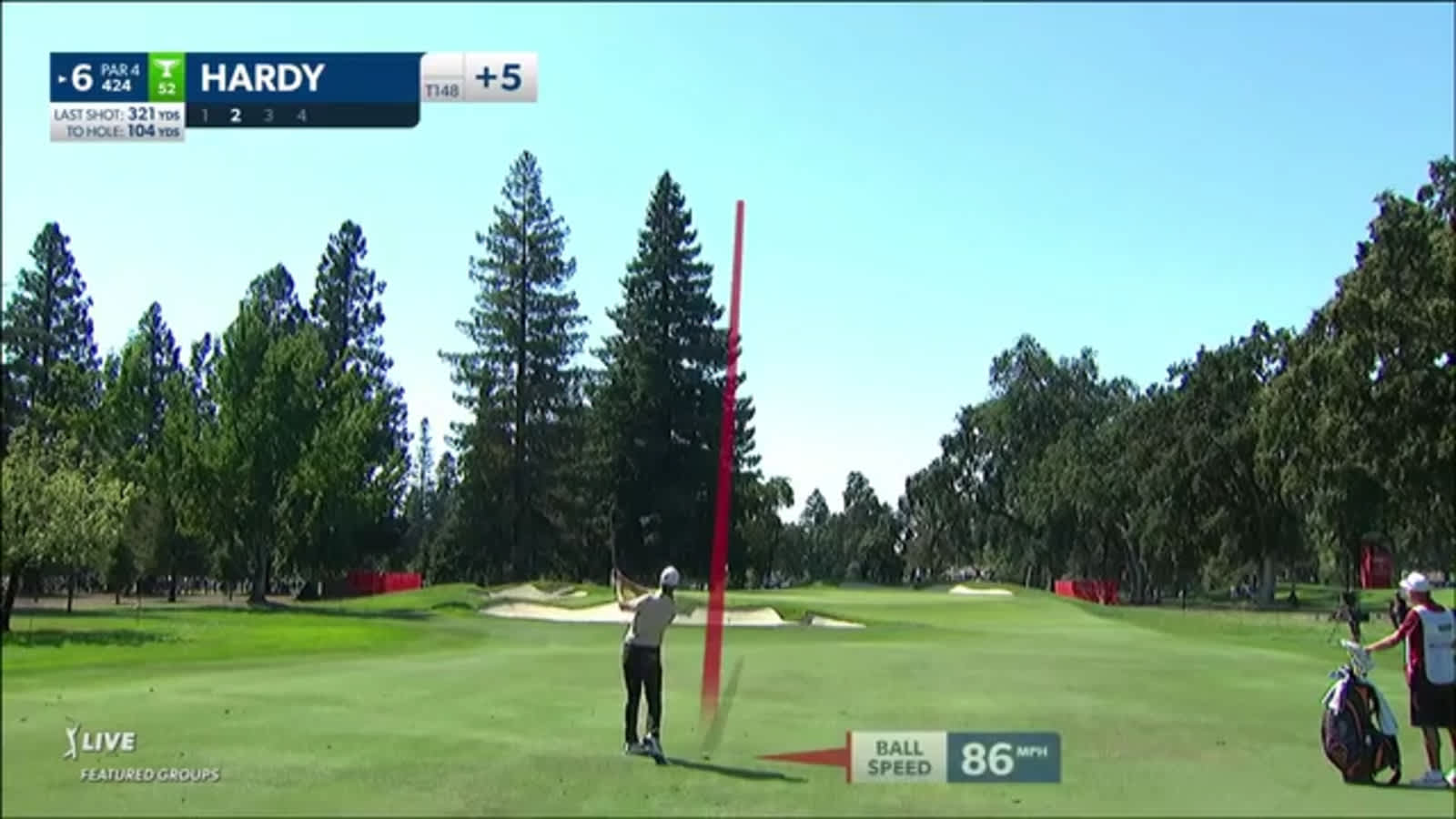 Nick Hardy sticks approach to set up birdie at Fortinet Championship