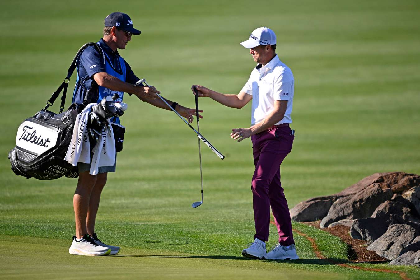 Justin Thomas, caddie conversation on No. 13 at TPC River Highlands