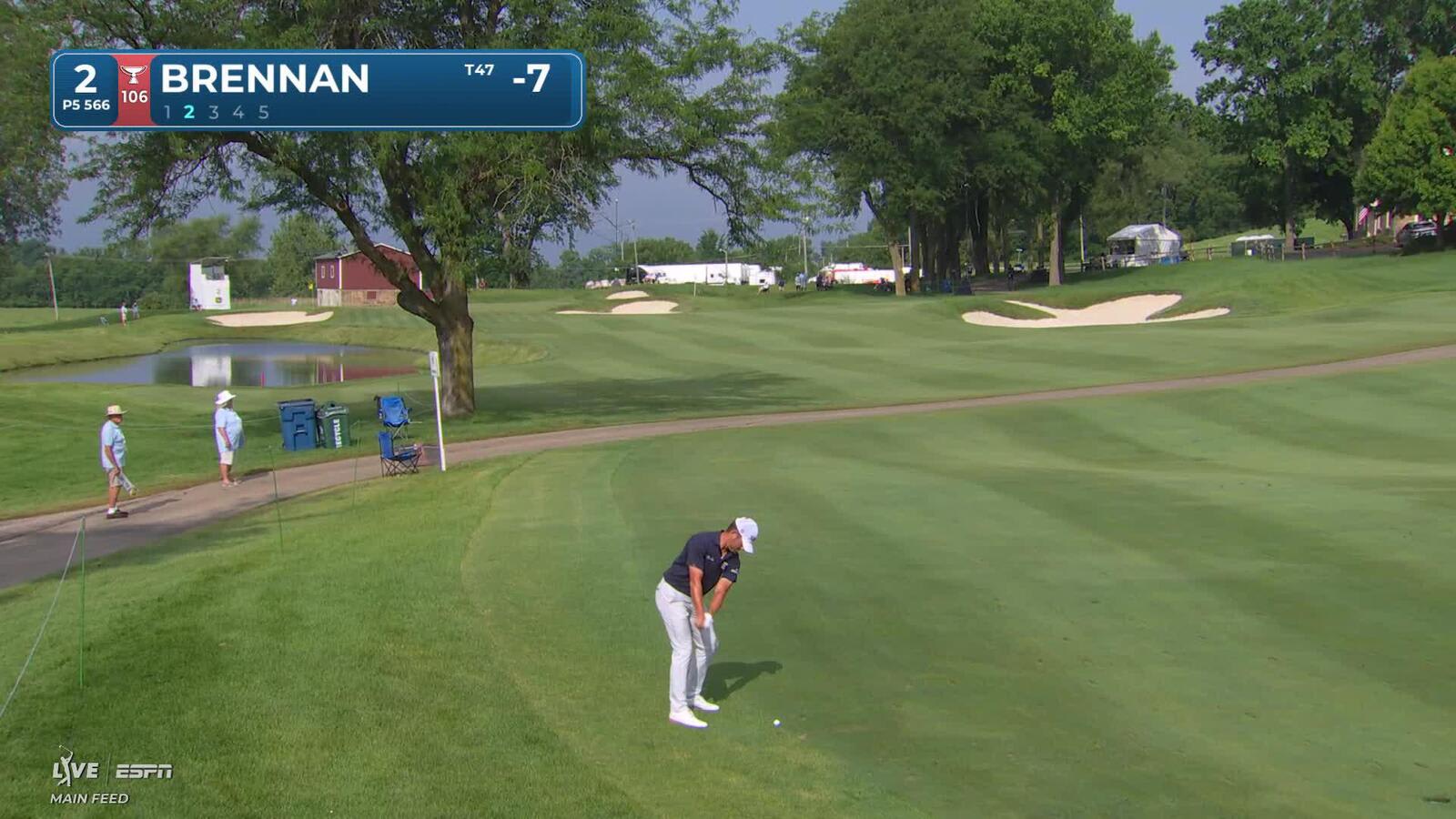 Michael Brennan reaches par-5 No. 2 in two, makes birdie at John Deere