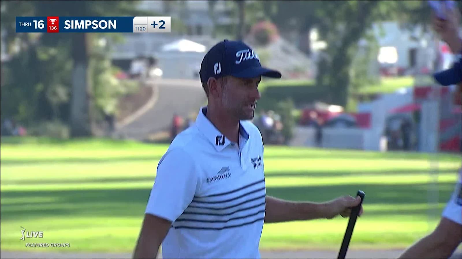 Webb Simpson sticks approach to set up birdie at Fortinet Championship