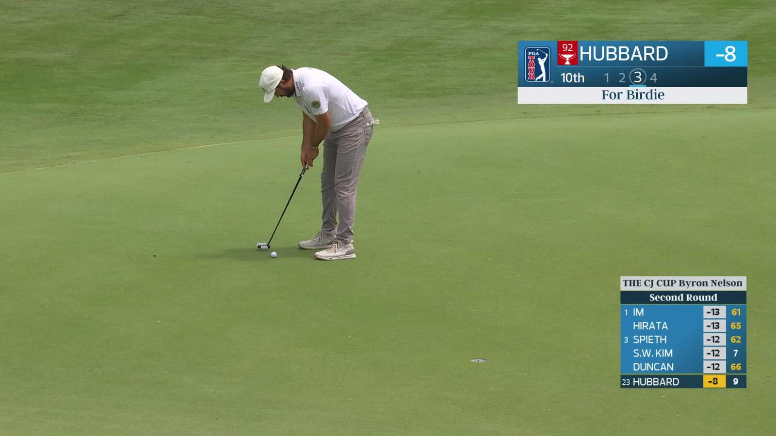 Mark Hubbard drains 11-foot birdie putt on No. 10 at THE CJ CUP