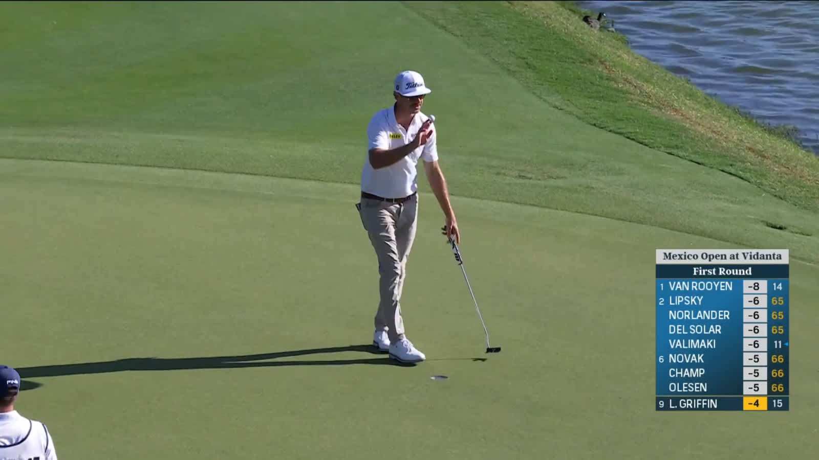 Lanto Griffin makes birdie on No. 15 at Mexico Open