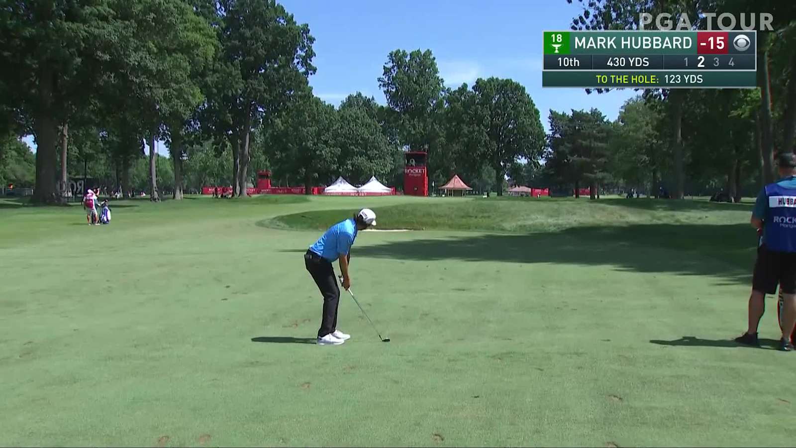 Mark Hubbard’s tight approach leads to birdie at Rocket Mortgage