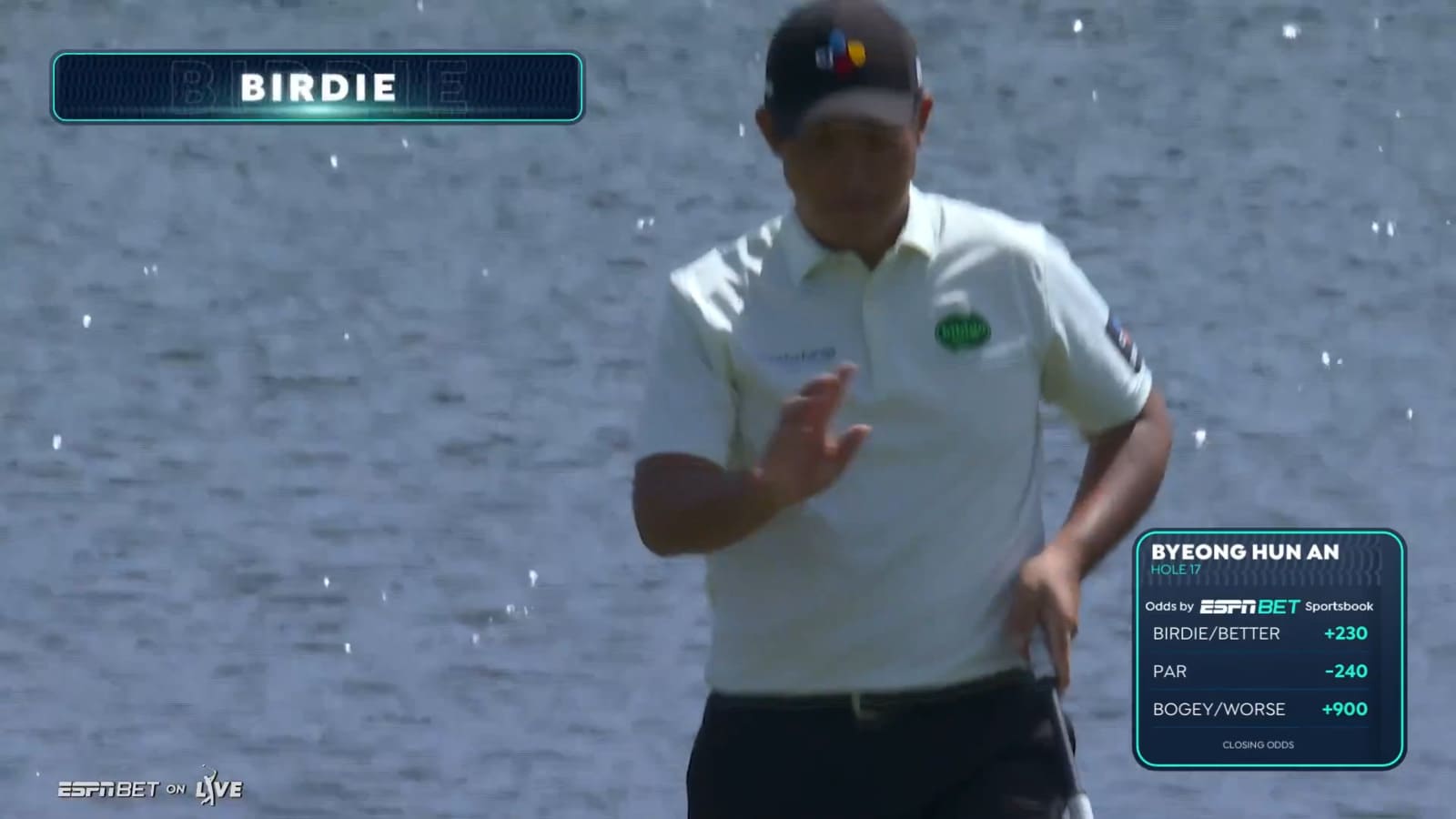 Byeong Hun An drains birdie putt at THE PLAYERS