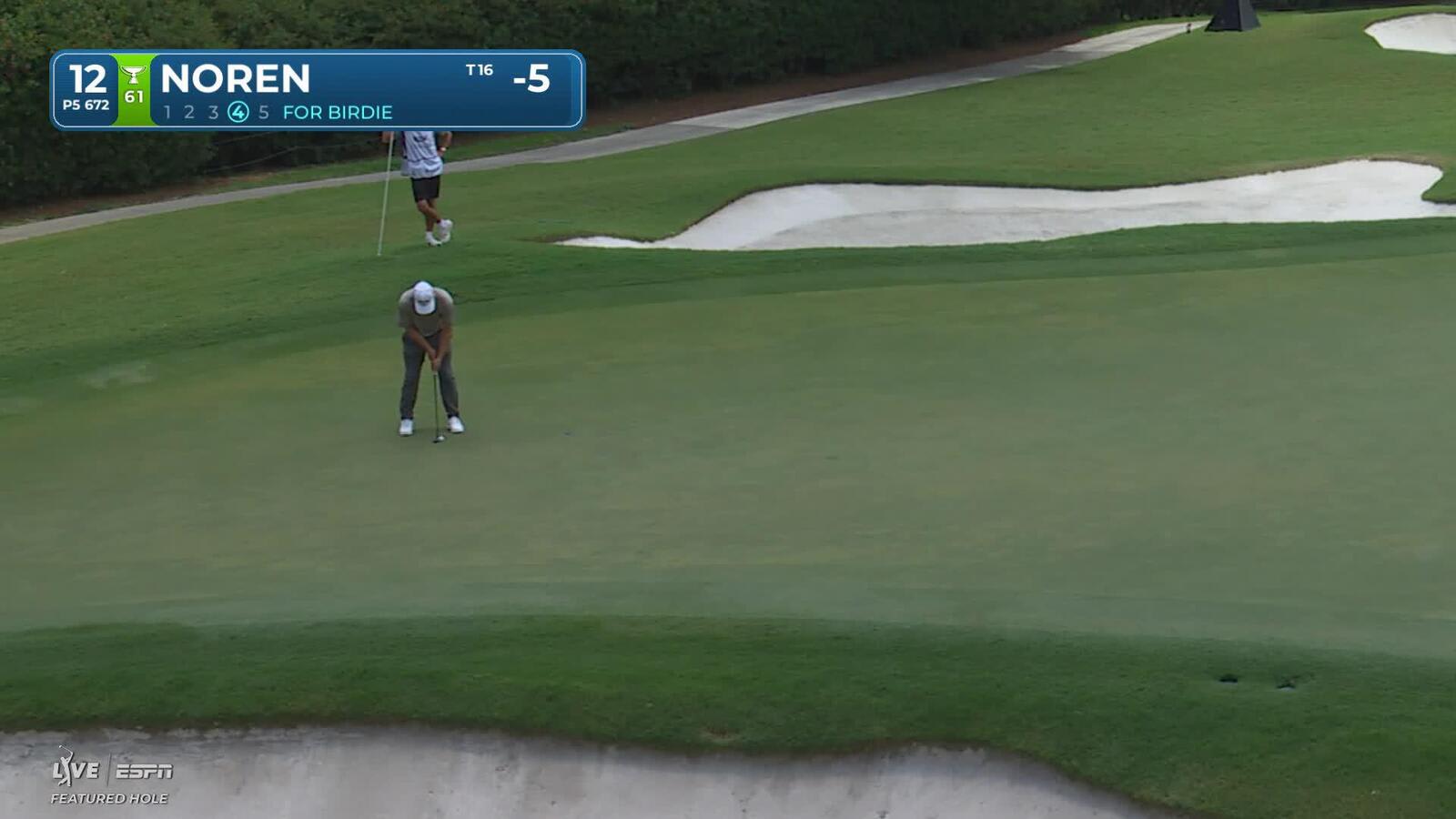 Alex Noren reaches par-5 No. 12 in two, makes birdie at Cadillac