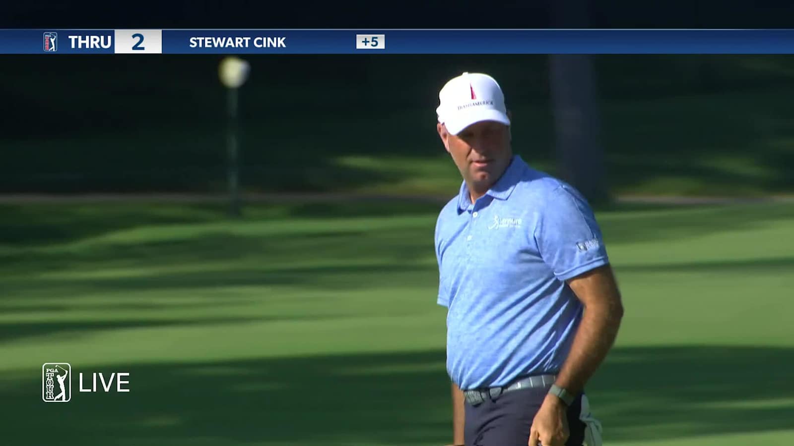 Stewart Cink makes 20-foot birdie putt at the Memorial
